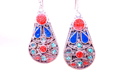 Nepalese Teardrop Earrings