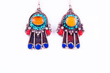 Nepalese Hamsa Earrings