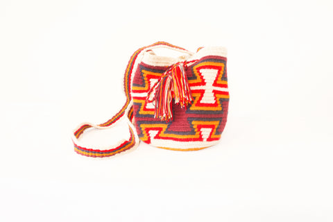 Wayuu Mochila Handbag - Sm Earth Tone