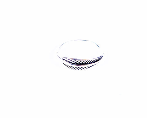 Sterling Silver Feather Knuckle Ring