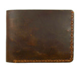 Handmade Bill Fold Leather Wallet