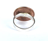 Vintage Bronze Palestinian Coin Ring