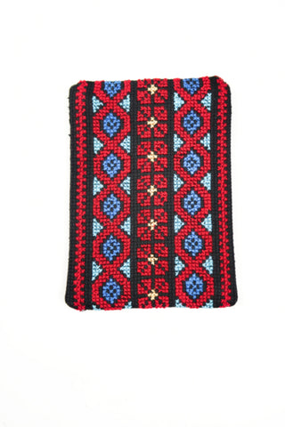 Palestinian Cross Stitch Pouch Wallet or Business Card Holder