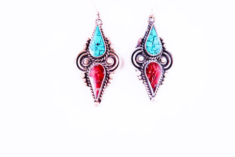 Tibetan Double Drop Earrings