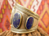 Lapis Lazuli Tribal Afghan Cuff